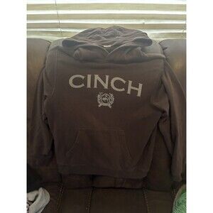 Cinch Brown Pullover Hoodie Men's Medium